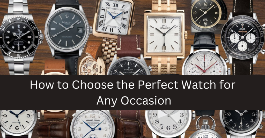 How to Choose the Perfect Watch for Any Occasion